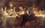 REMBRANDT Harmenszoon van Rijn The Conspiration of the Bataves oil painting on canvas
